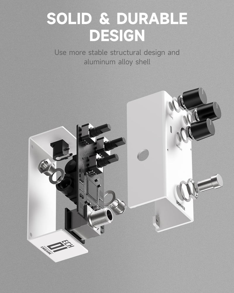 Donner EMBARK 01 ECHO Delay Guitar Pedal, DIY Shell, Electric Guitar, Analog Guitar Effect Pedal, true bypass - Image 4
